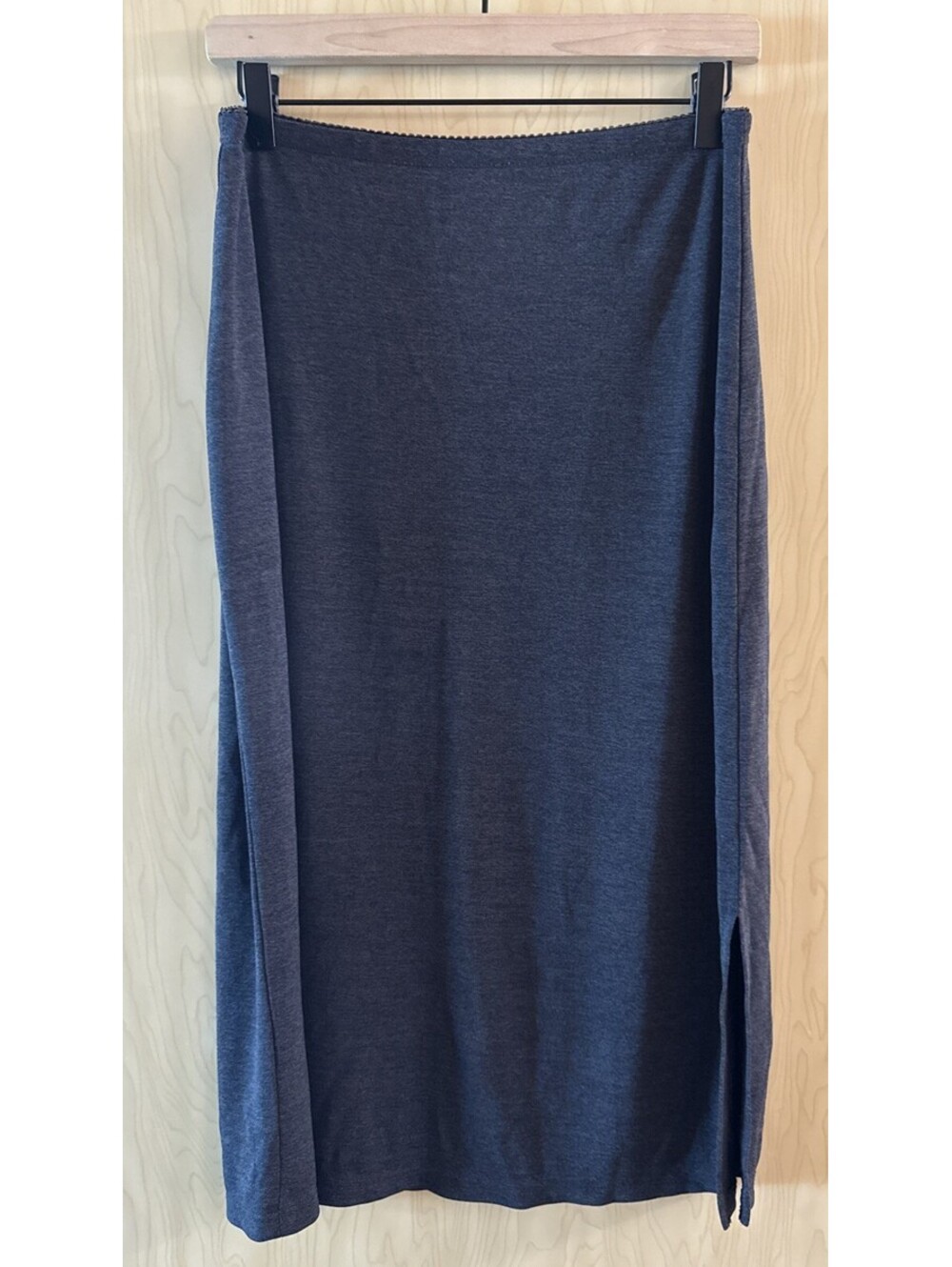 Gap Y2K Office Grey Skirt midi side slit Size Large